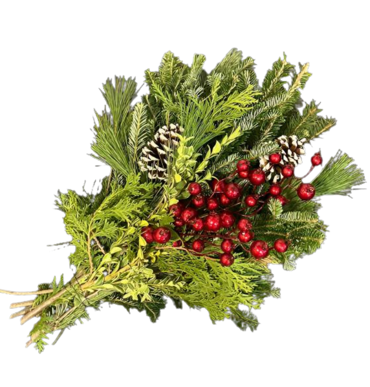 Evergreen Vase Bouquet, 15"-18"