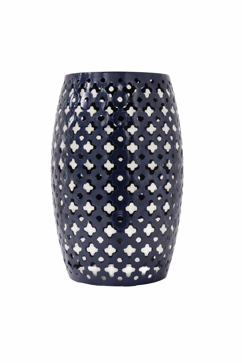 Blue Metal Plant Stand, 18"