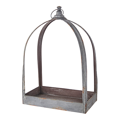 Metal Display Lantern, 20.5"-Simple and Grand-Simple and Grand