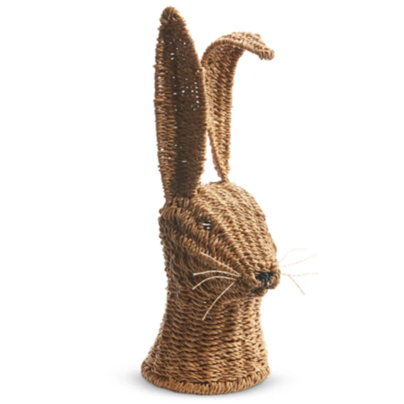Woven Rabbit Bust, 15.25"