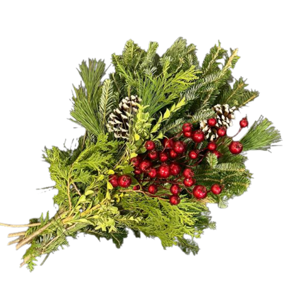 Evergreen Vase Bouquet, 15"-18"
