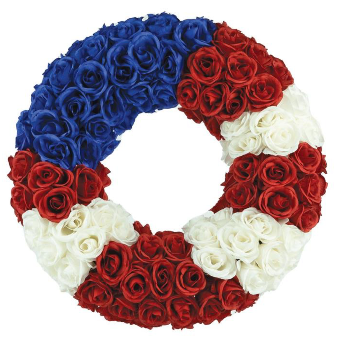 Americana Rose Wreath, 22"