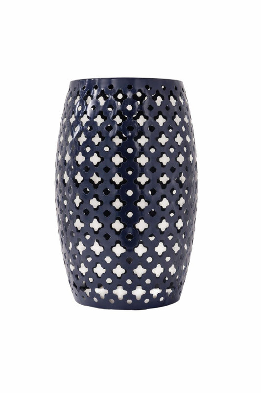 Blue Metal Plant Stand, 18"