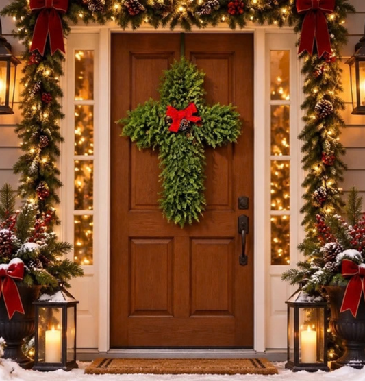Cross Wreath, 36"