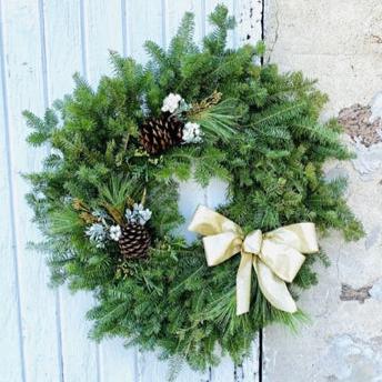 Gold and White Glam Wreath