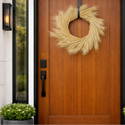 Pampas Plume Wreath, 20"