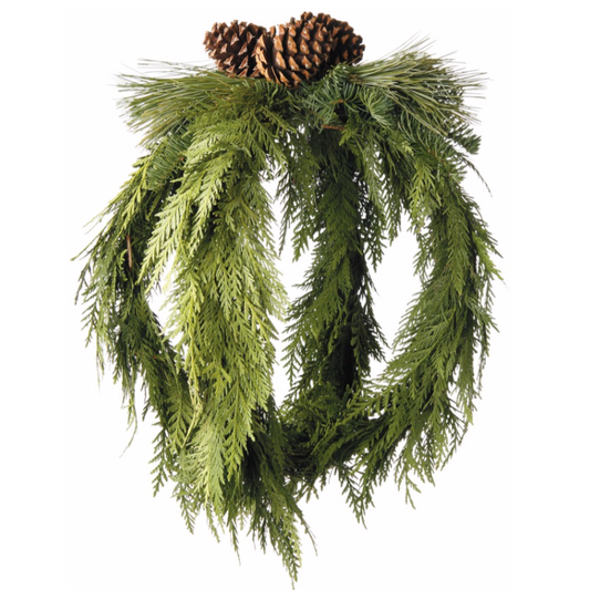 Cedar Orb, 12"-Decorative Evergreens-Christmas Delivered