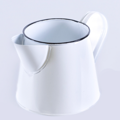 Enamel Pitcher with Flowering Plant-Seasonal Decor-Simple and Grand-Simple and Grand