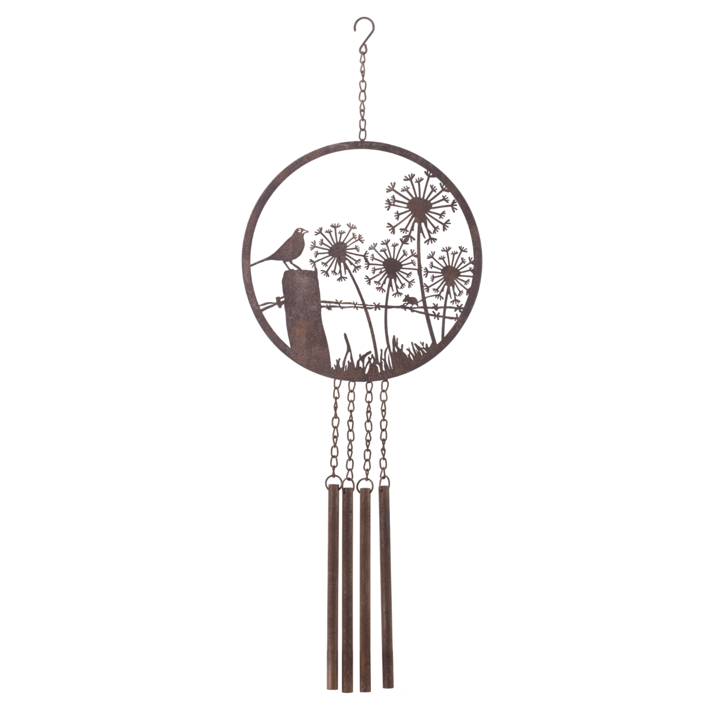 Metal Wind Chime, 33"-Simple and Grand-Bird-Simple and Grand