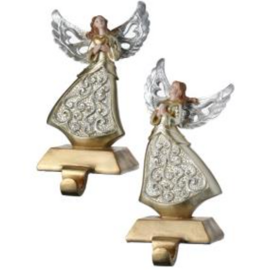 Stocking Holder, Angel, Set of 2